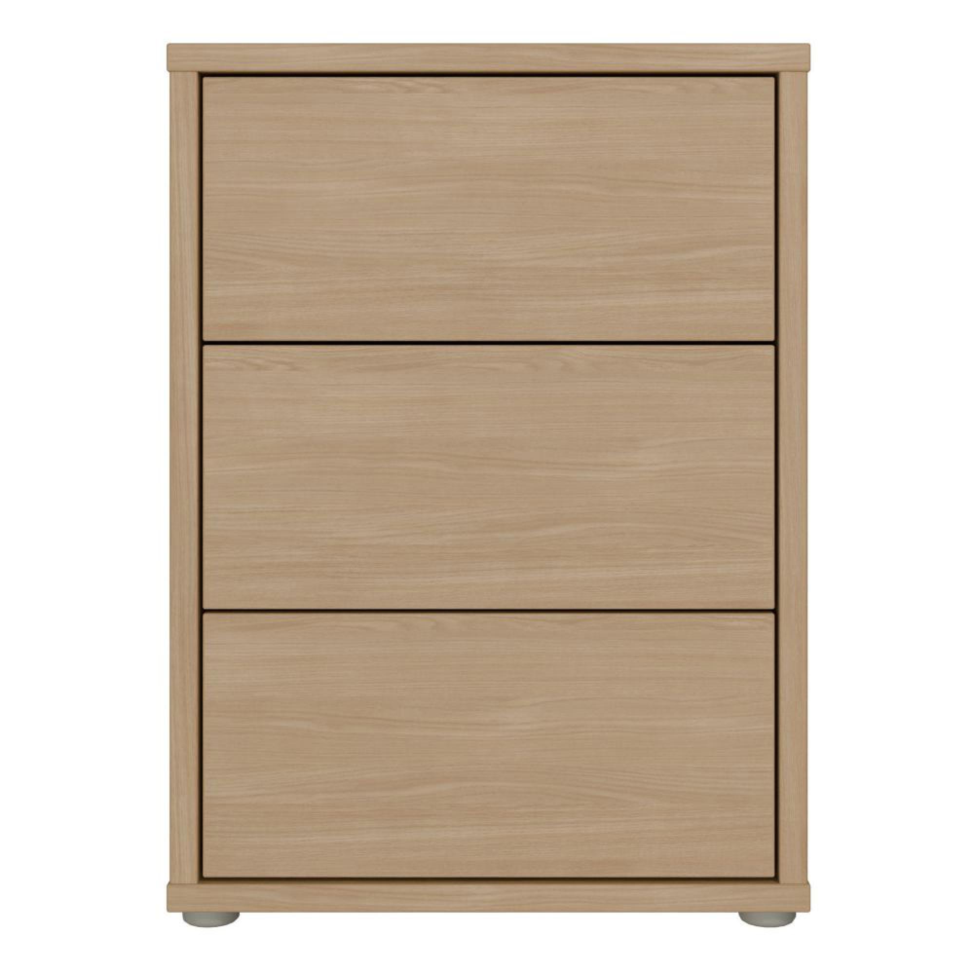 Alice Springs Bedside Cabinet - 3 Drawer - Elegancia Oak