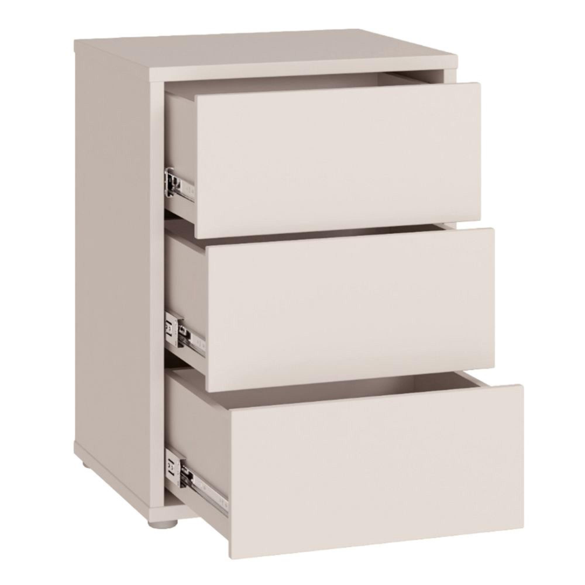 Alice Springs Bedside Cabinet - 3 Drawer - Sand