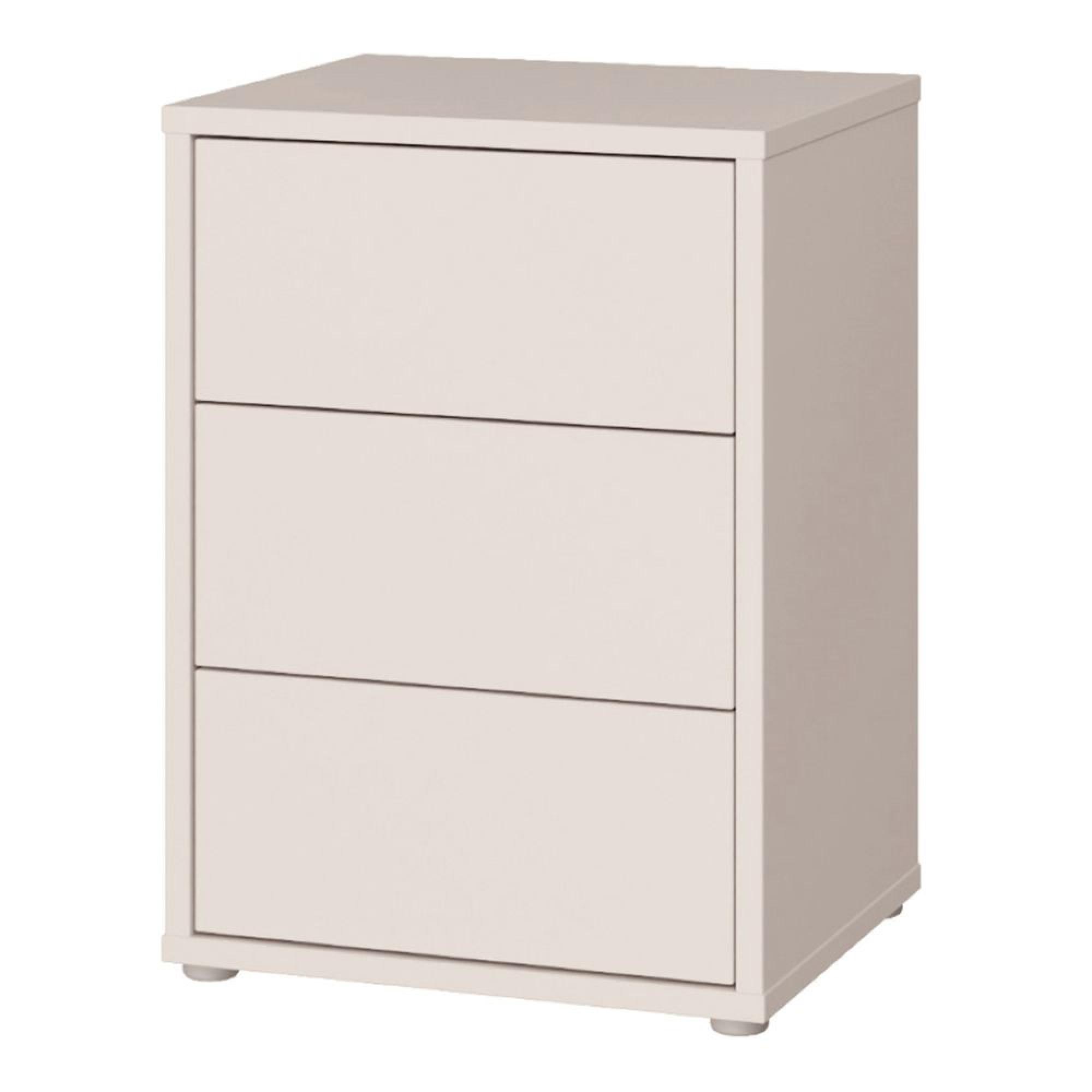Alice Springs Bedside Cabinet - 3 Drawer - Sand