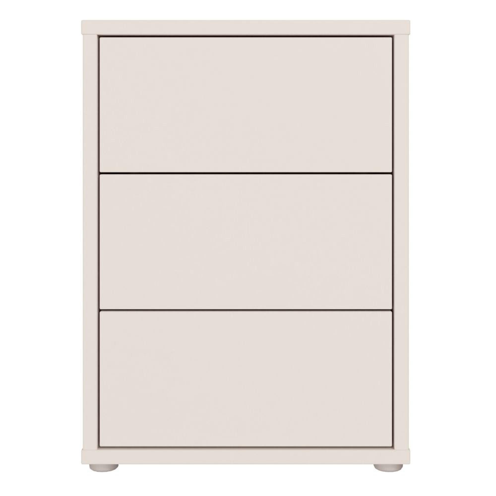 Alice Springs Bedside Cabinet - 3 Drawer - Sand