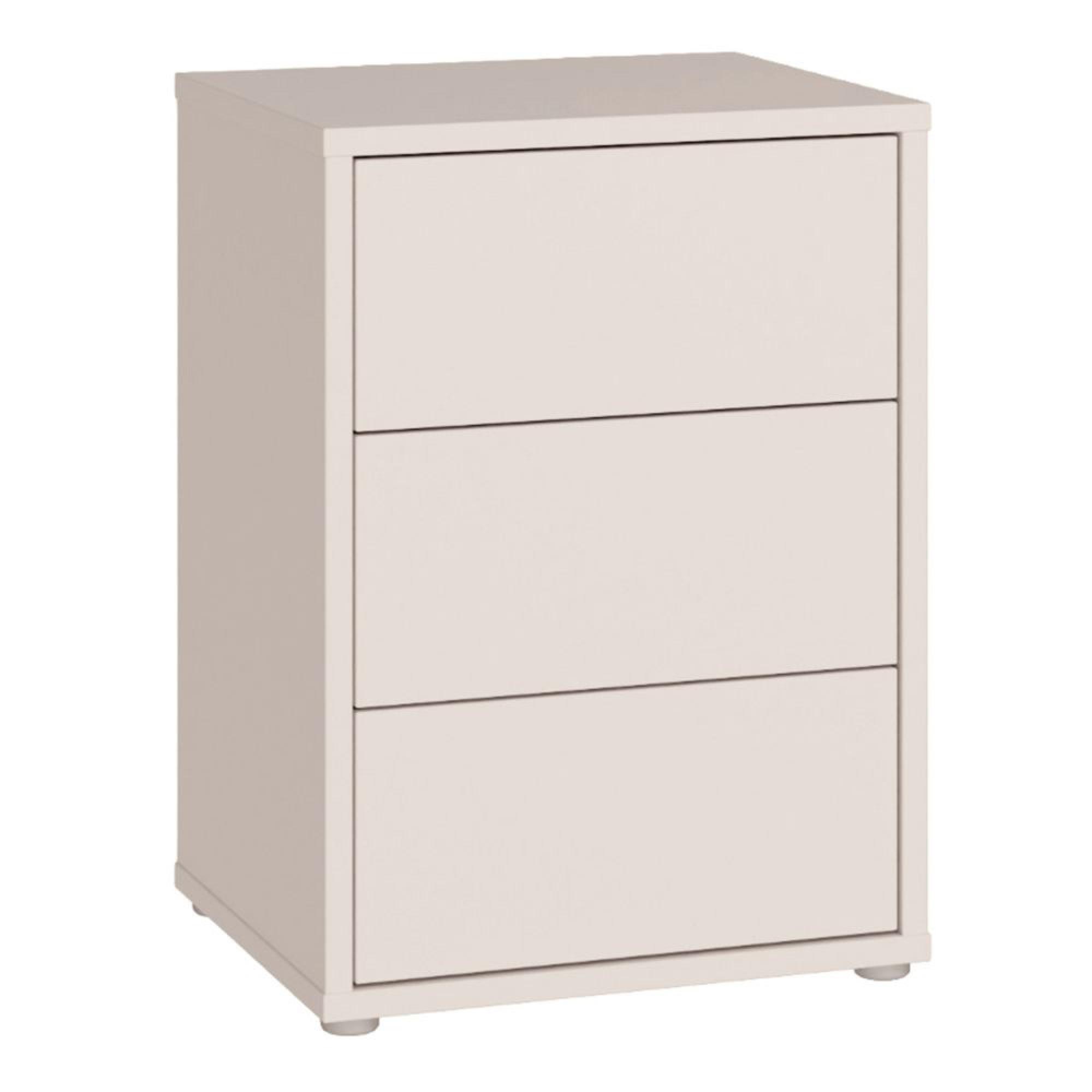Alice Springs Bedside Cabinet - 3 Drawer - Sand