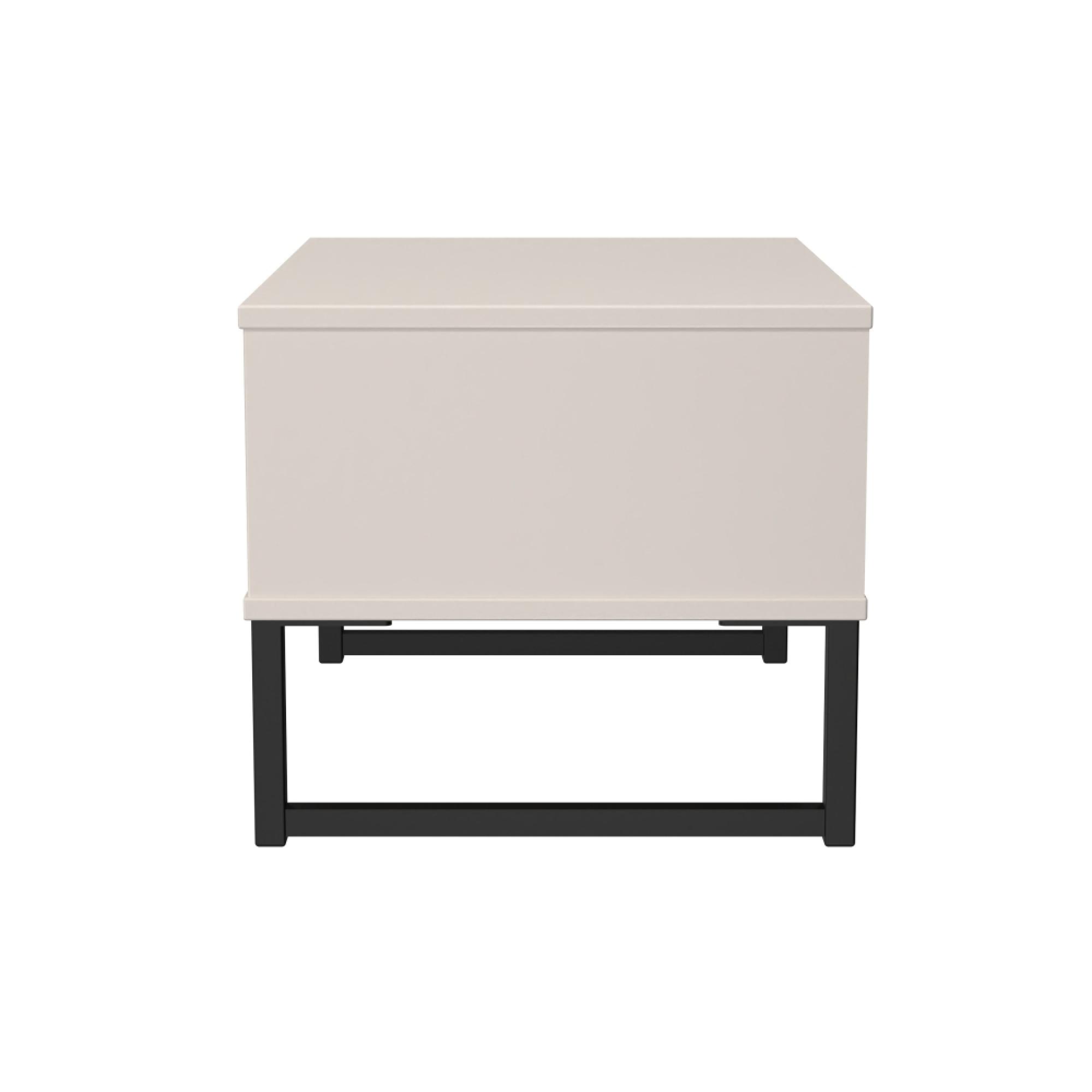 Harlequin Bedside Cabinet - 1 Drawer - Midi - with Hairpin Legs - Kashmir Matt