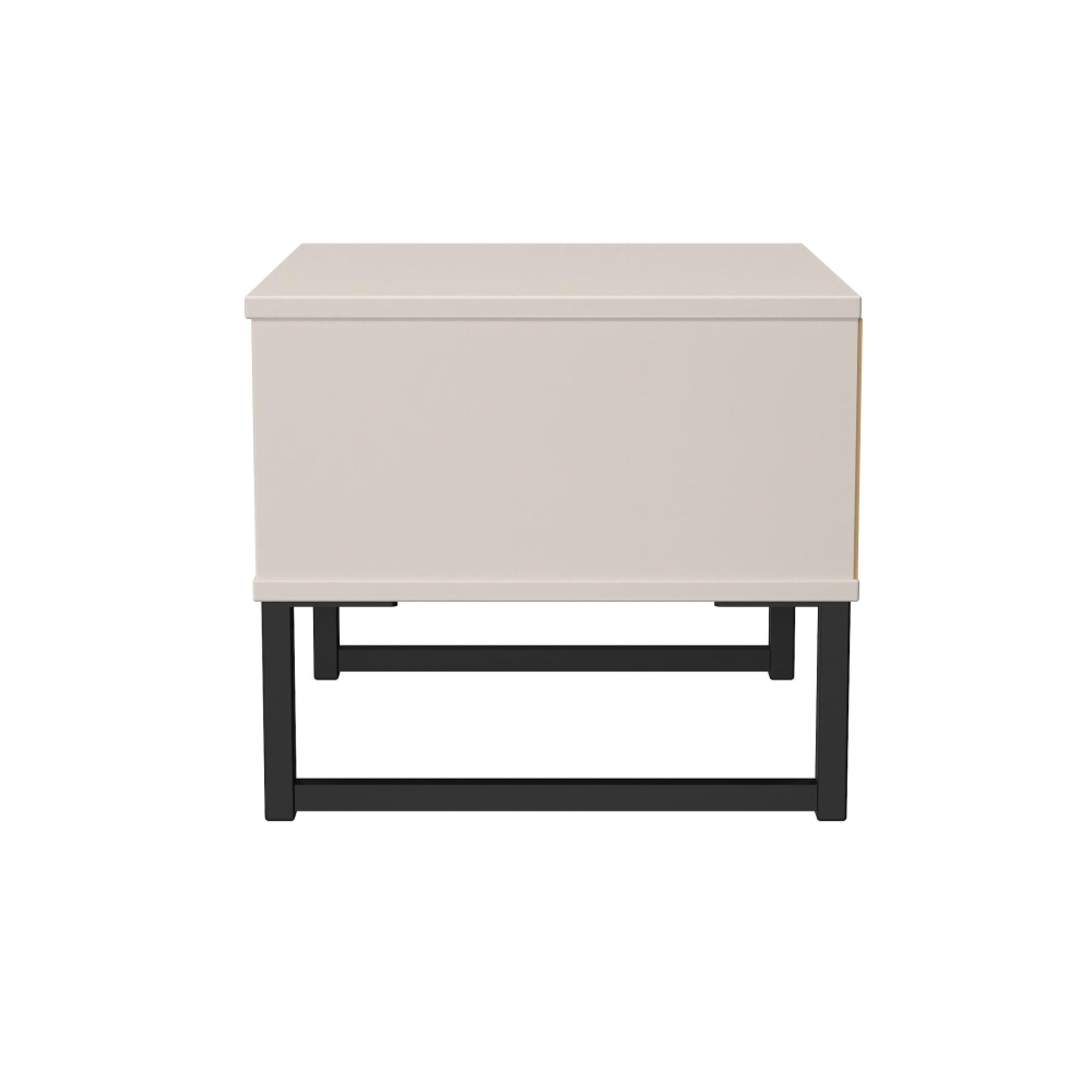 Harlequin Bedside Cabinet - 1 Drawer - with Hairpin Legs - Kashmir Matt