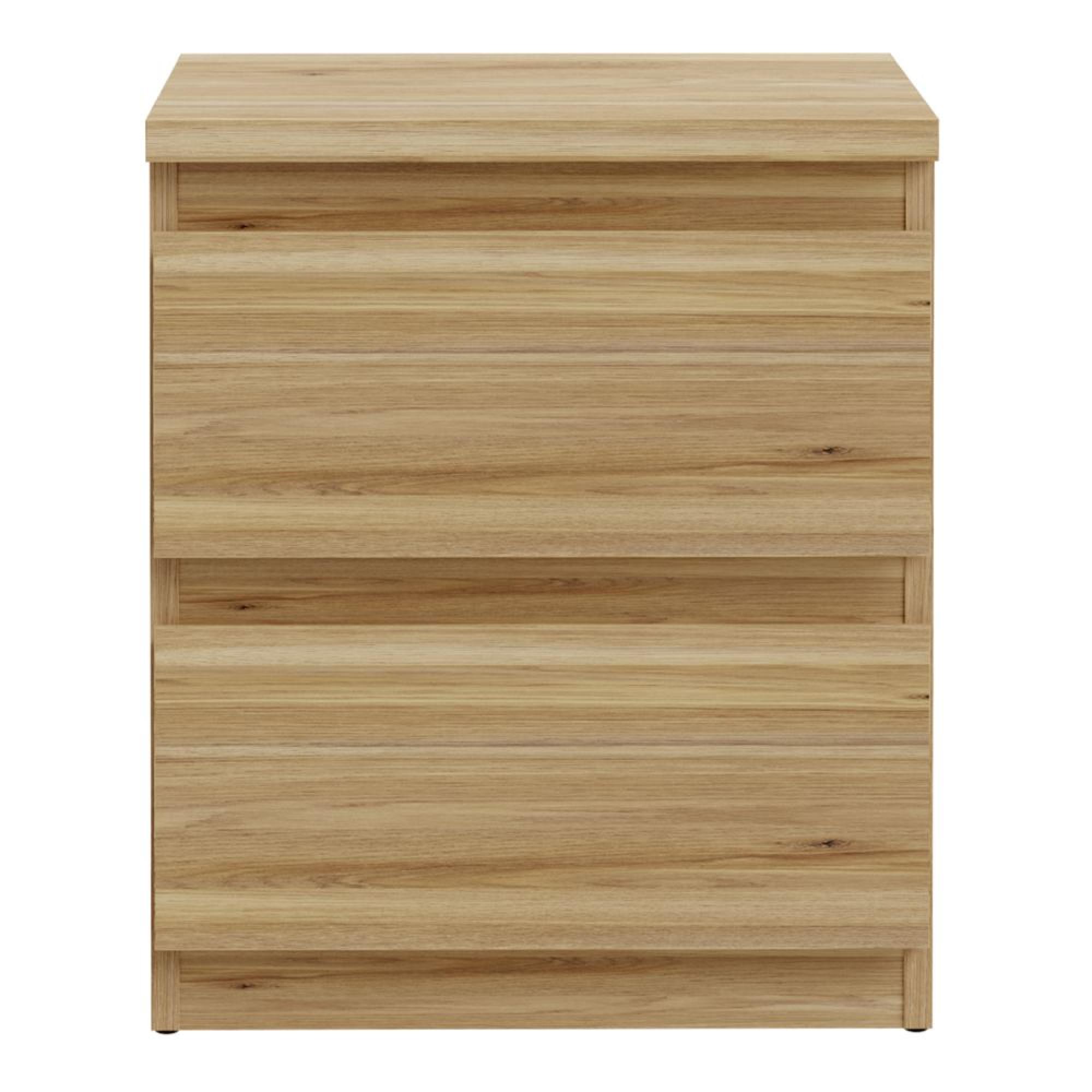 Edmore Bedside Cabinet - 2 Drawer - Light Oak