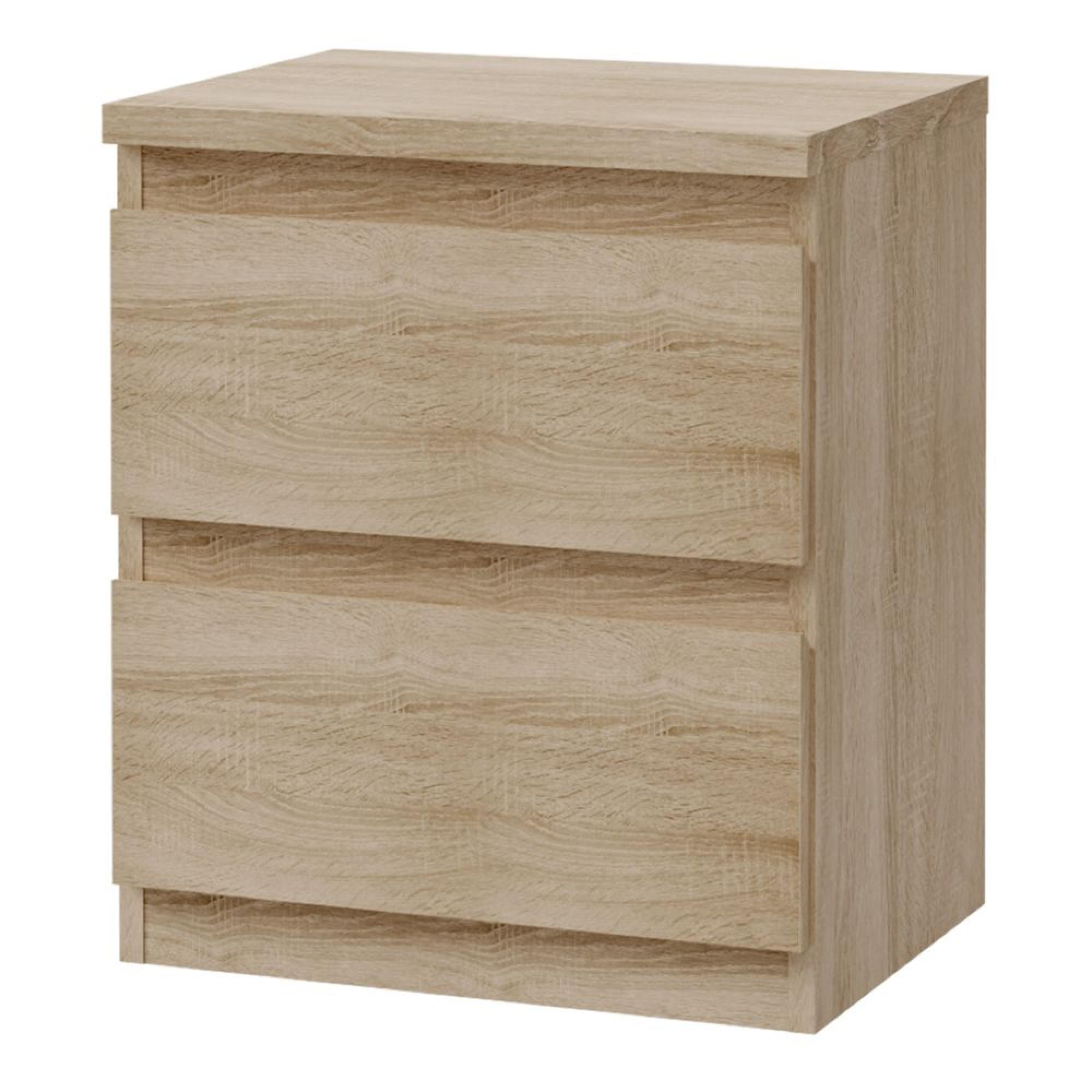 Edmore Bedside Cabinet - 2 Drawer - Sonoma Oak
