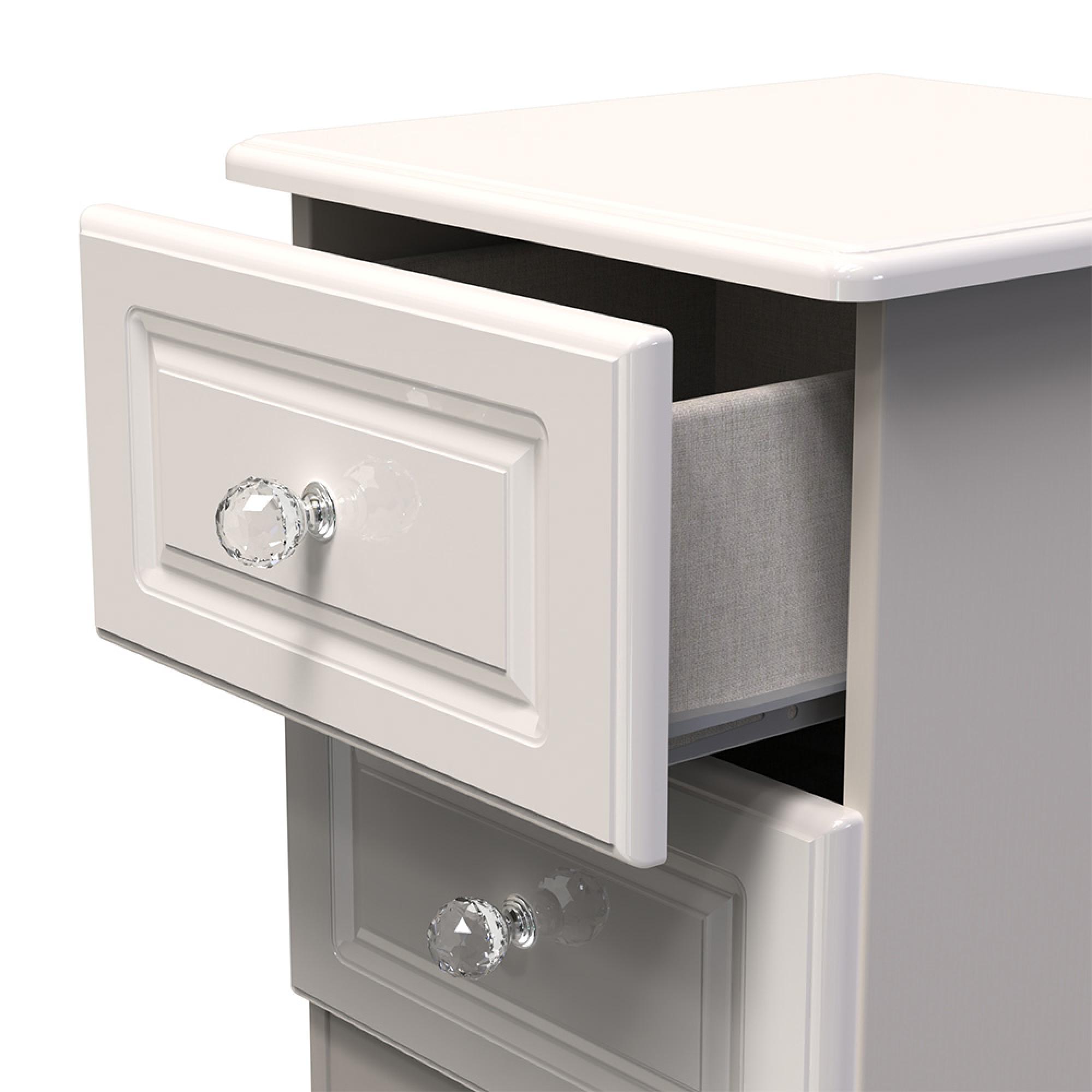 Balmoral Bedside Cabinet - 2 Drawer - Cashmere