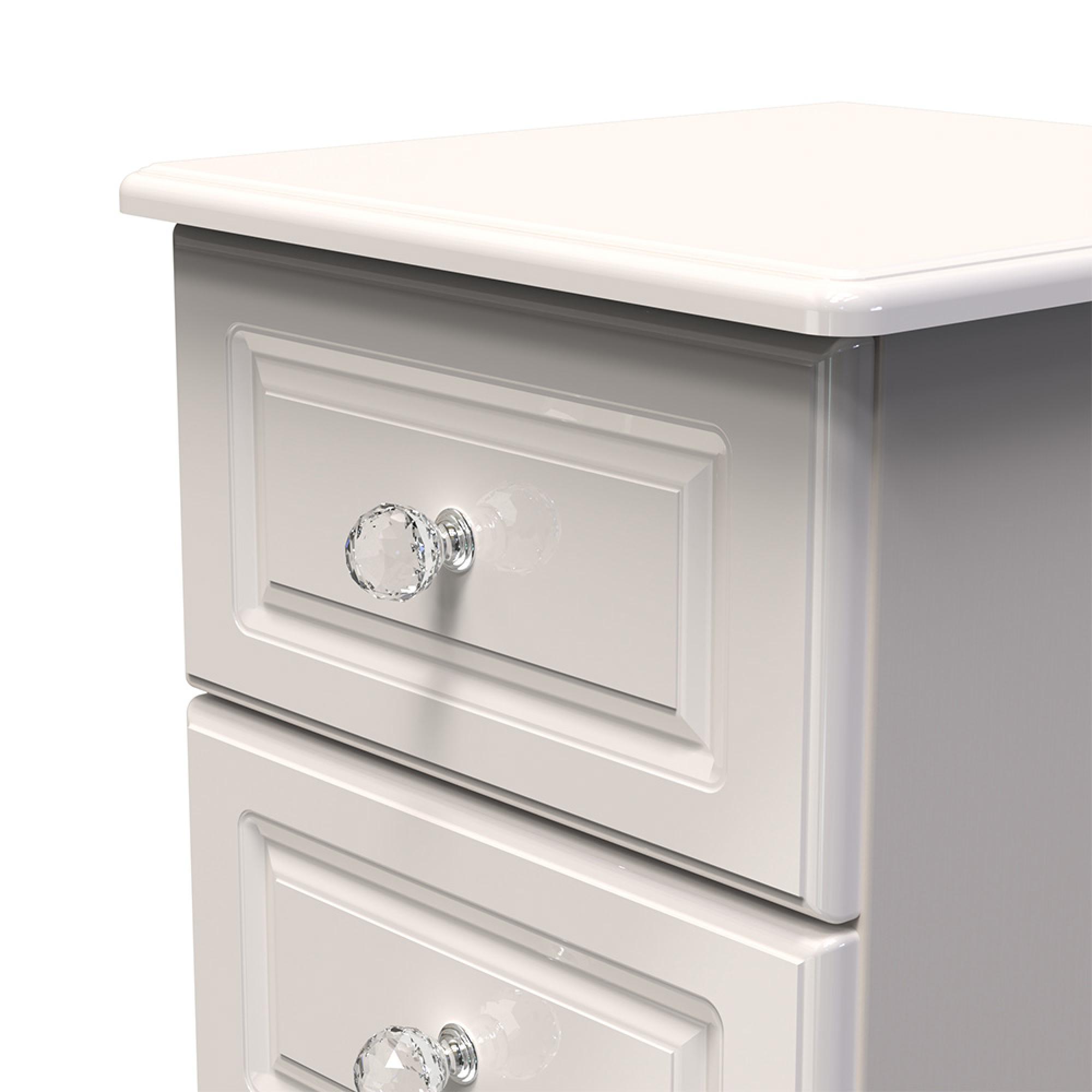 Balmoral Bedside Cabinet - 2 Drawer - Cashmere