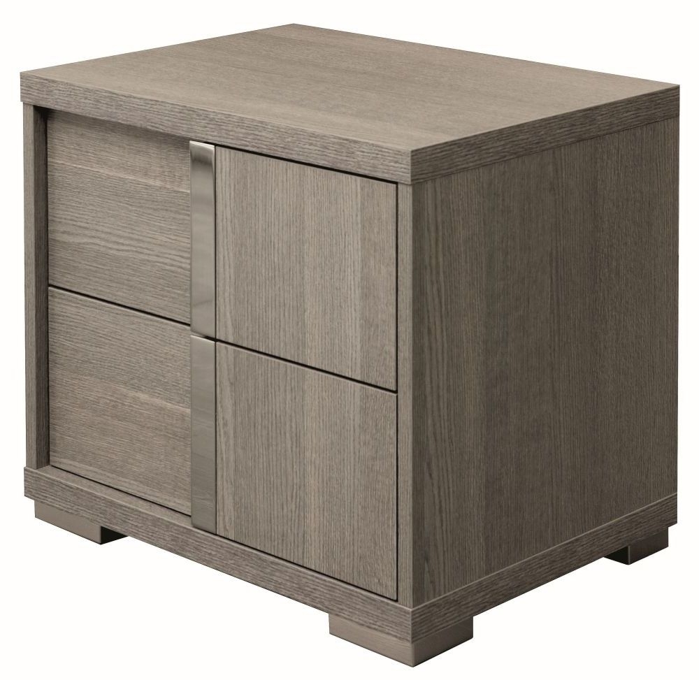Tivoli Bedside Cabinet - RHF - Grey Wood