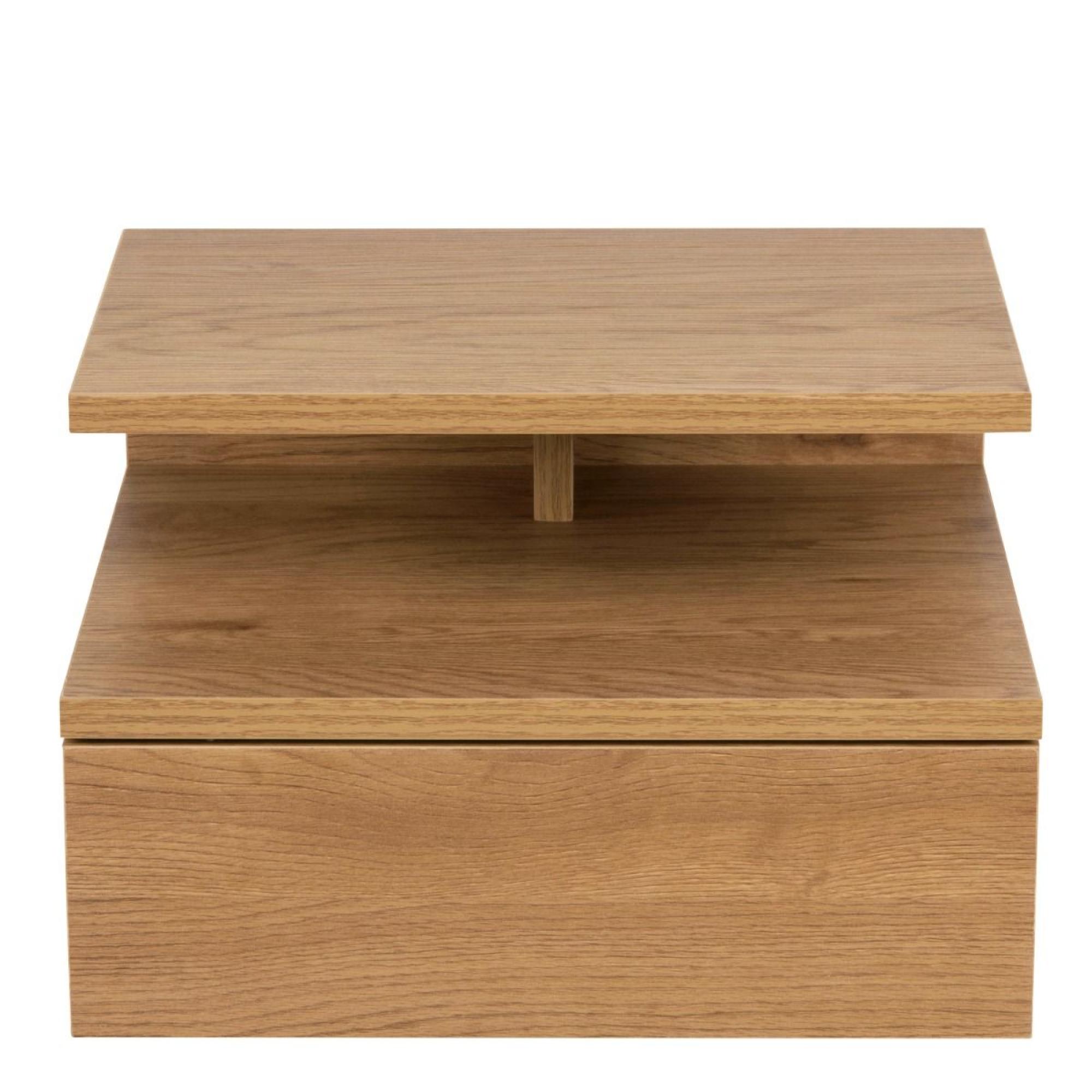 Ashlan Bedside Table - Floating - 1 Drawer - Oak