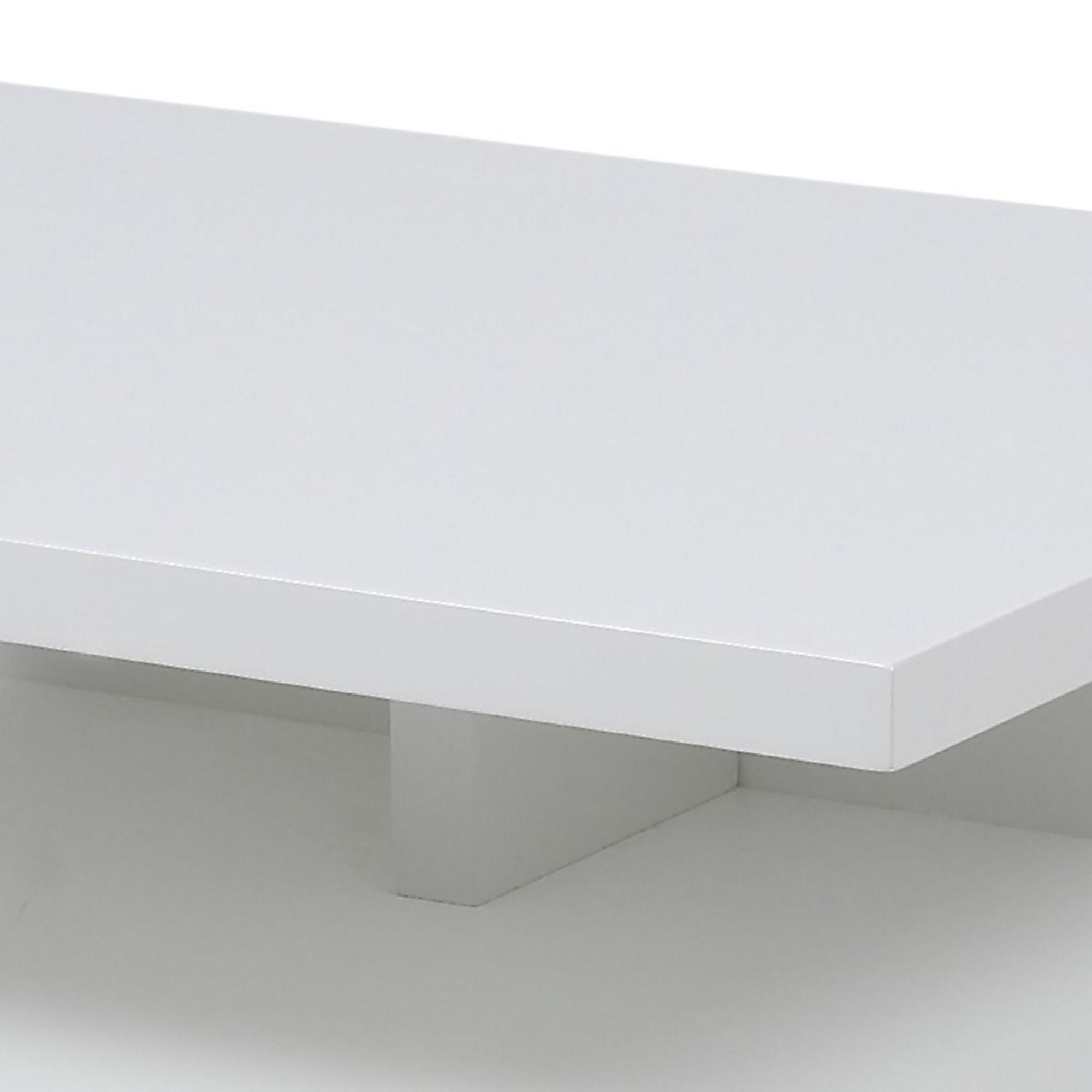 Ashlan Bedside Table - Floating - 1 Drawer - White