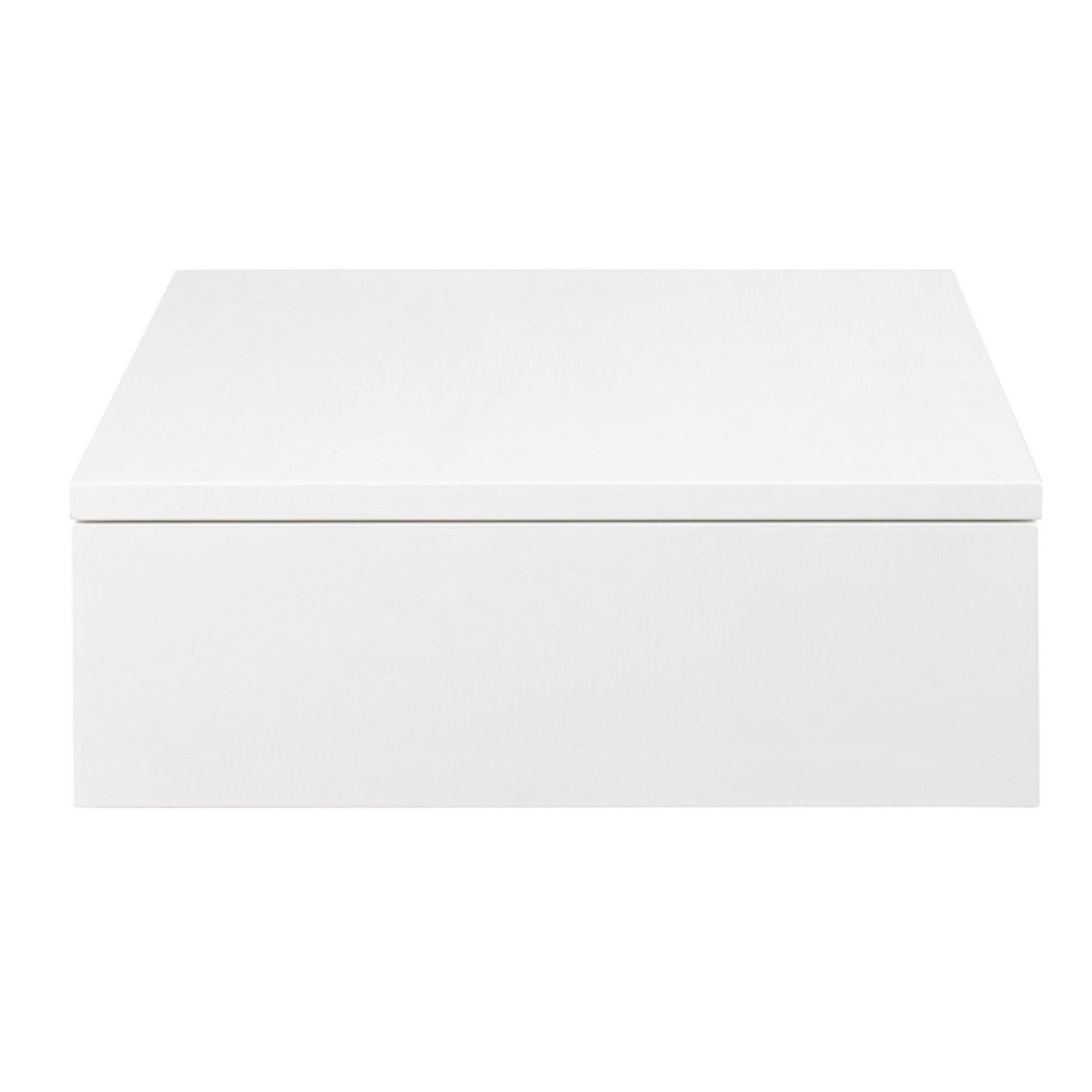 Avignon Bedside Table - Floating - 1 Drawer - White