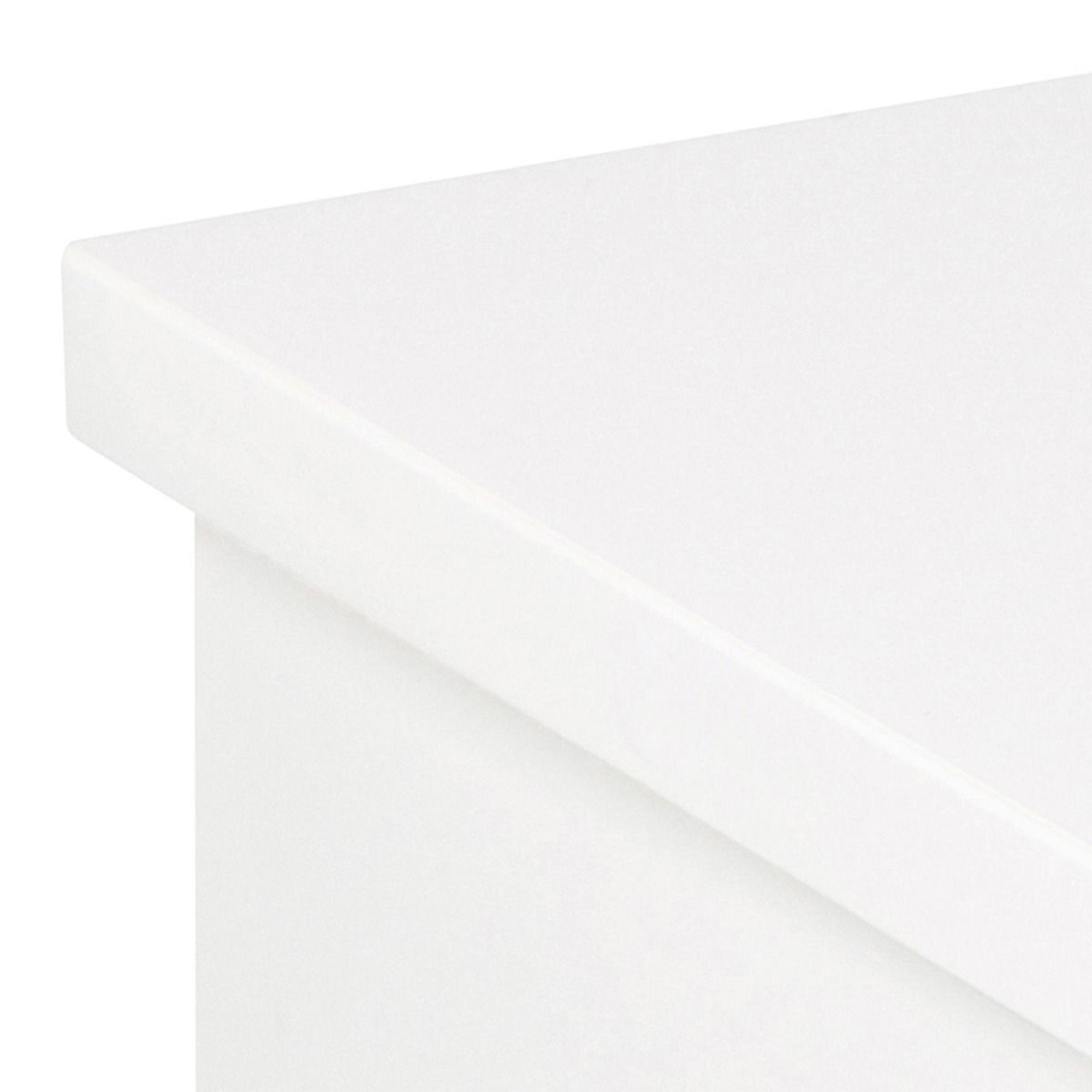Avignon Bedside Table - Floating - 1 Drawer - White