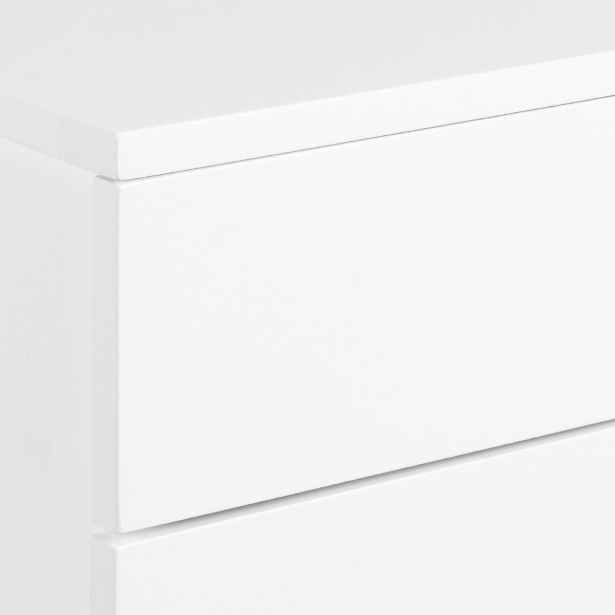 Avignon Bedside Table - Floating - 2 Drawer - White