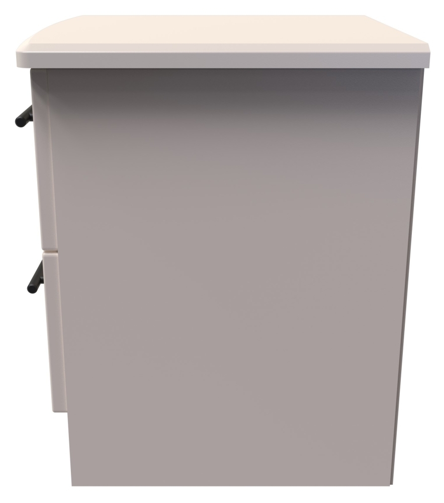 Beverley Bedside Cabinet - 2 Drawer - Cashmere