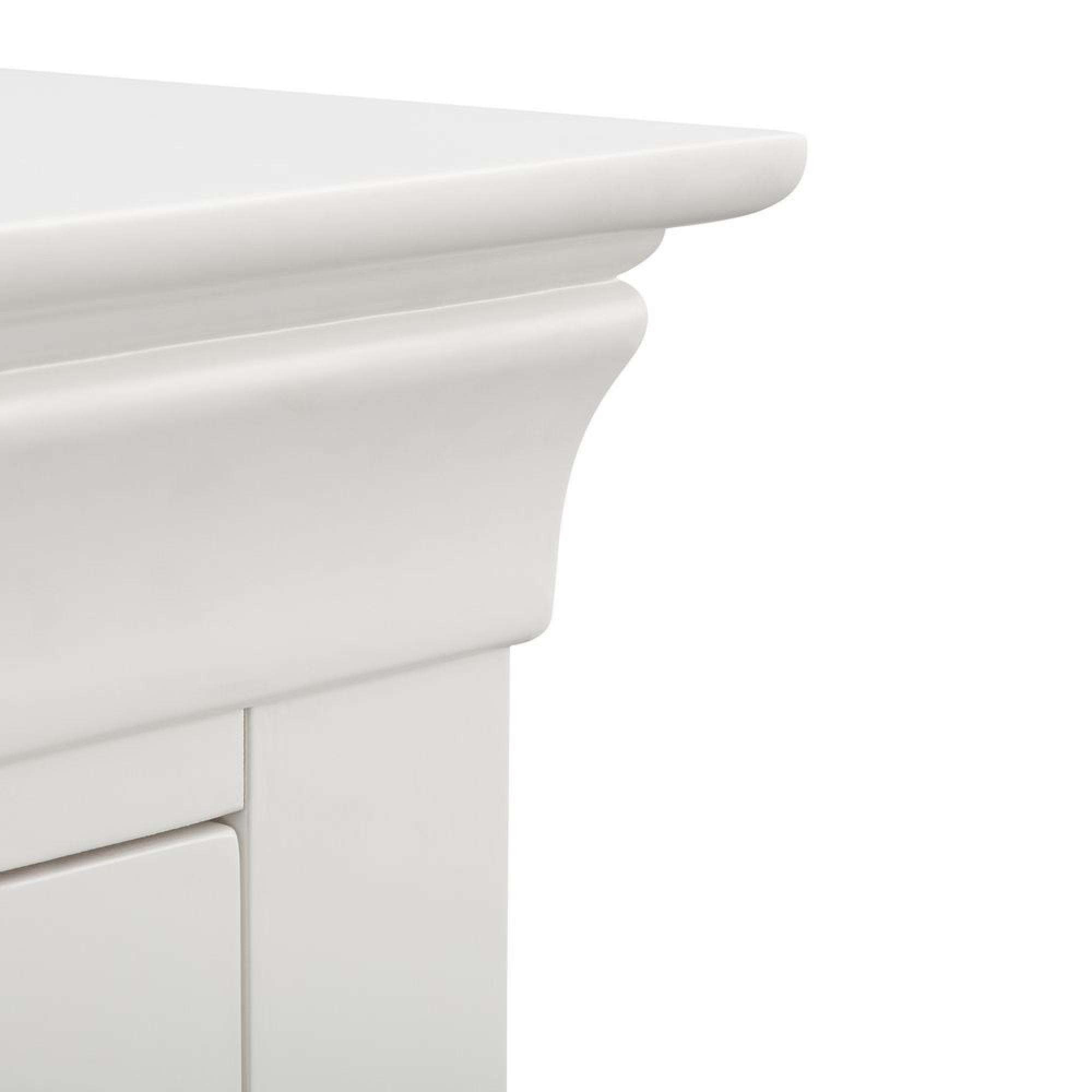 Clermont Bedside Cabinet - 2 Drawer - White