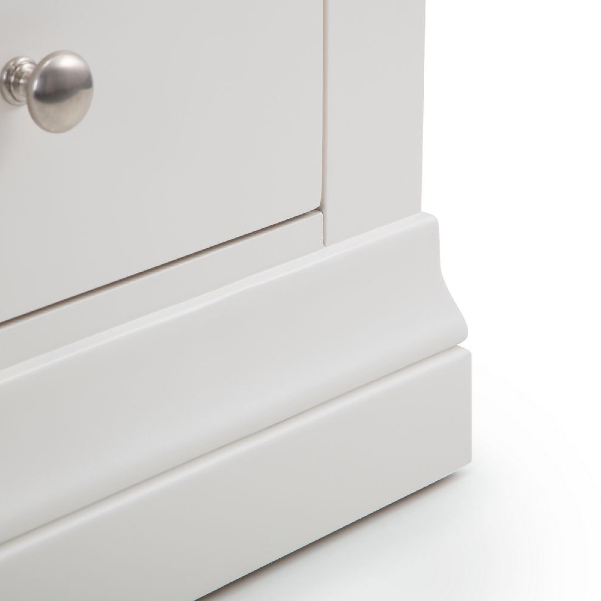 Clermont Bedside Cabinet - 2 Drawer - White