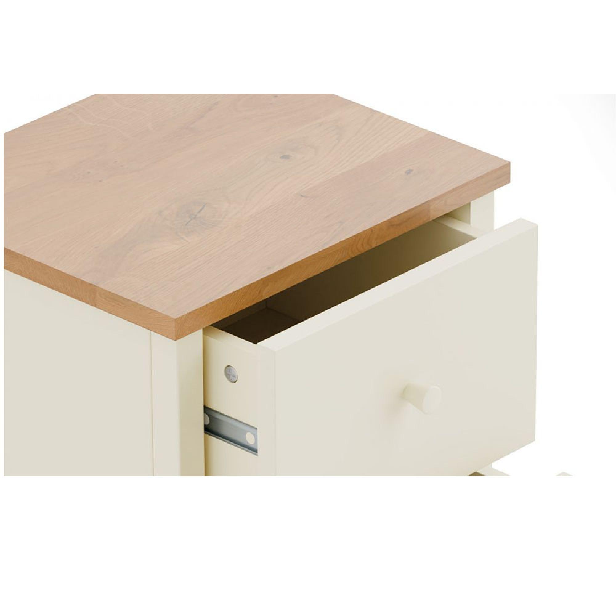 Coxmoor Bedside Cabinet - 2 Drawer - Ivory