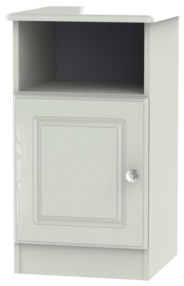 Crystal Cashmere 1 Door Bedside Cabinet
