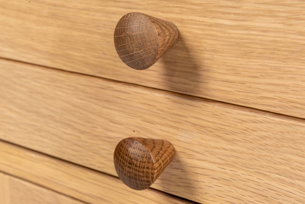Grace Natural Oak 3 Drawer Bedside Cabinet