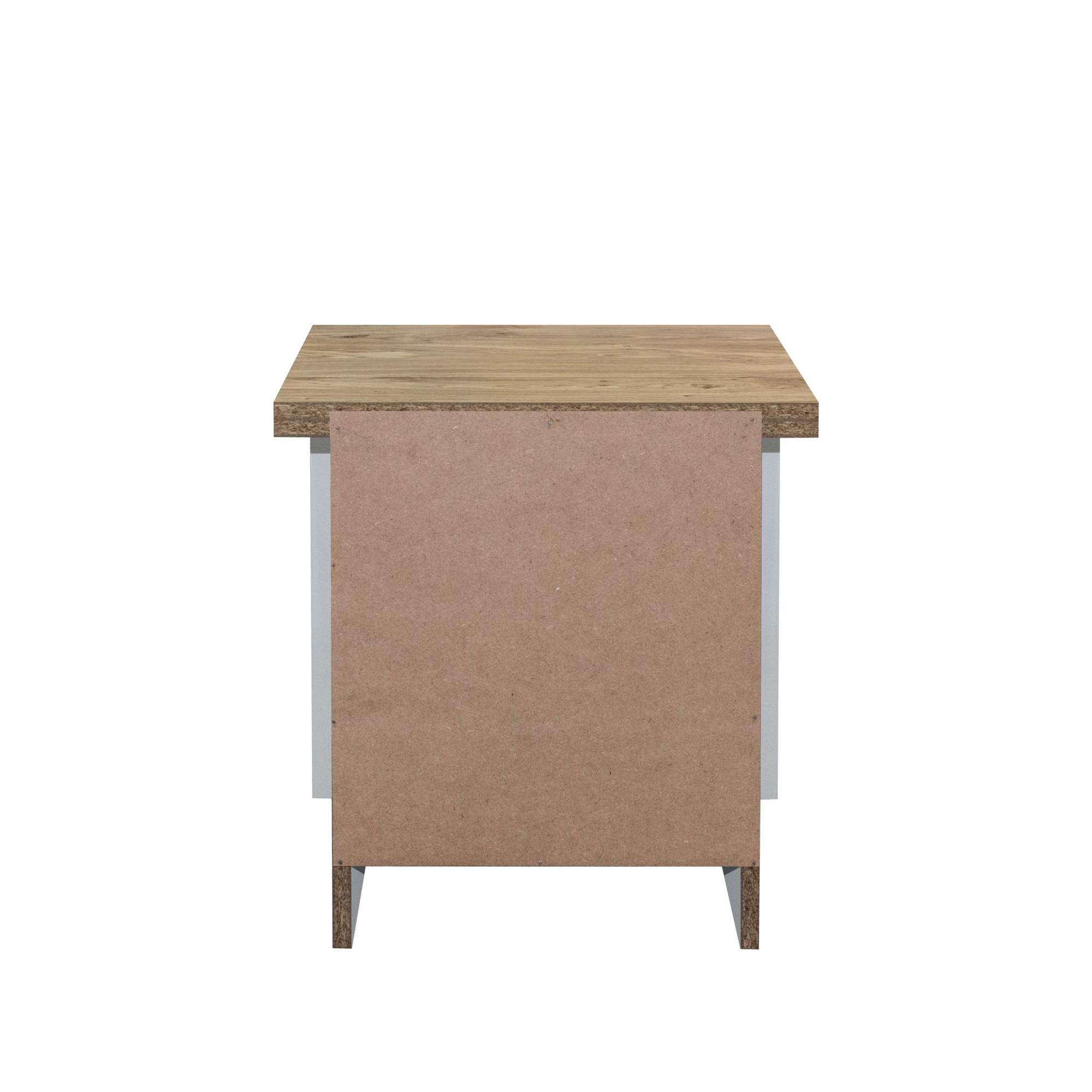 Highgate Bedside Cabinet - 2 Drawer - Grey Painted