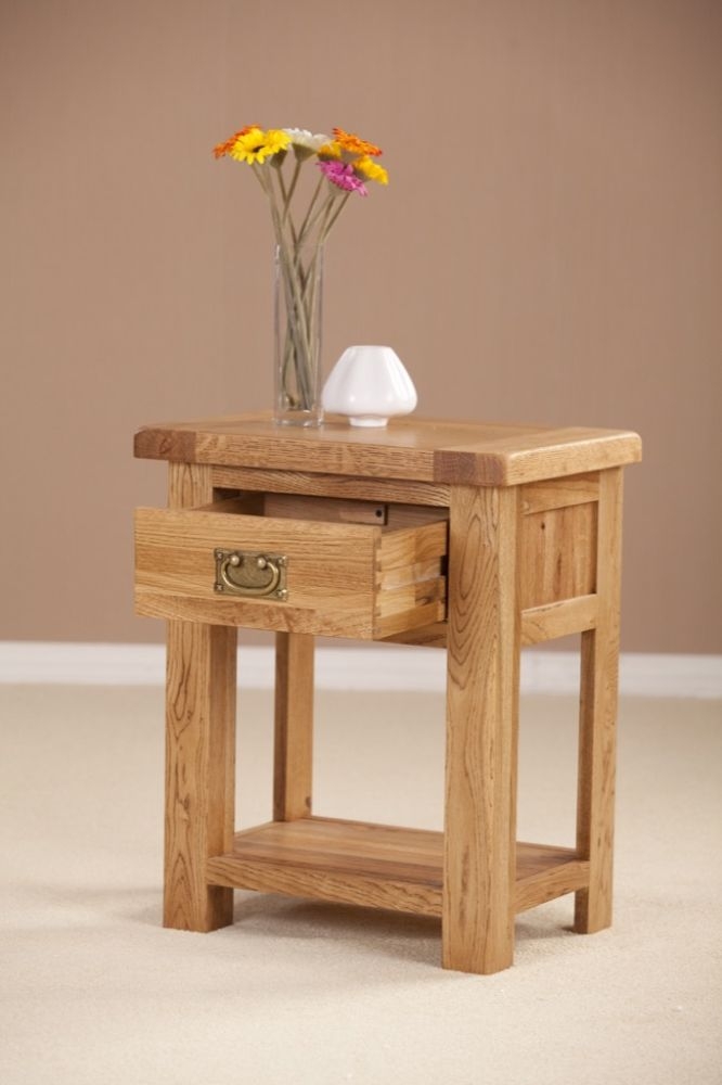 Kent Bedside Table - 1 Drawer - Oak