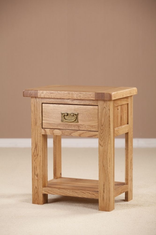 Kent Bedside Table - 1 Drawer - Oak
