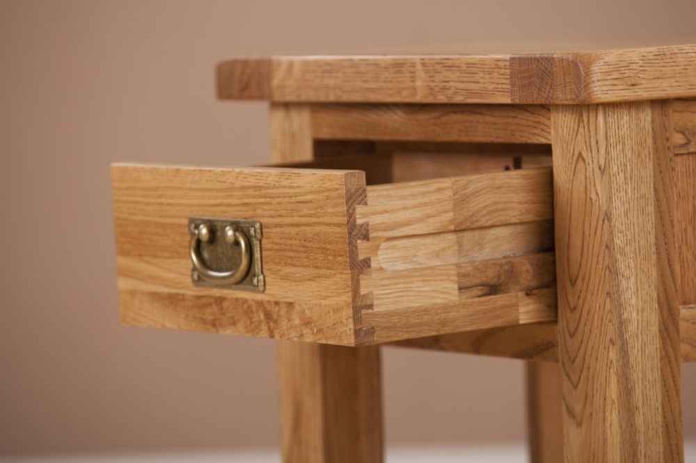 Kent Bedside Table - 1 Drawer - Oak