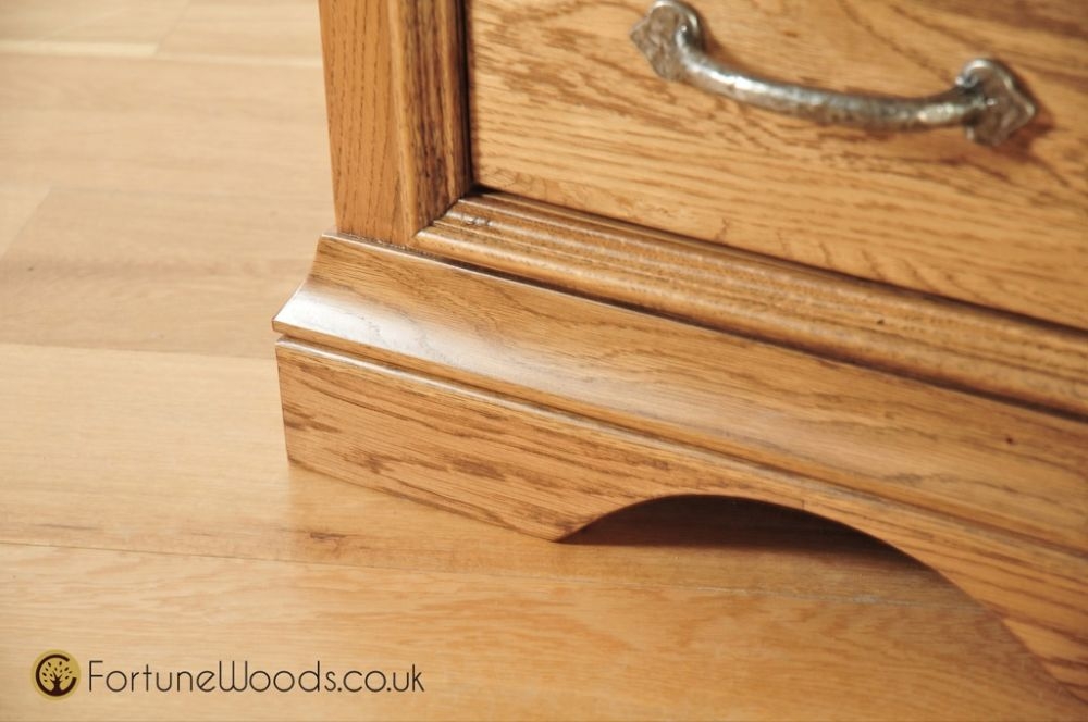 Lyon Bedside Cabinet - 2 Drawer - Oak