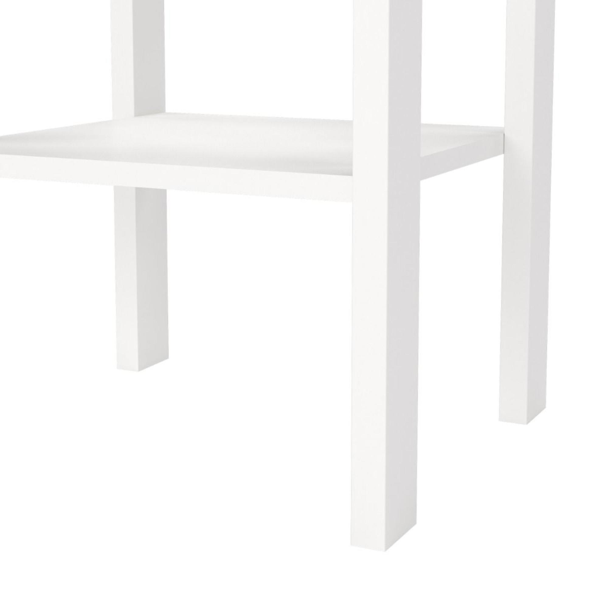 Madrid Bedside Table - 1 Drawer - White