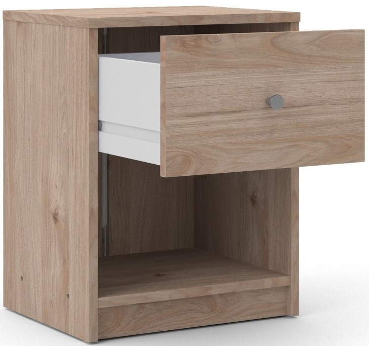 May Bedside Cabinet - 1 Drawer - Oak