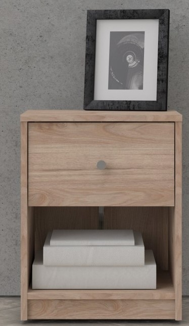May Bedside Cabinet - 1 Drawer - Oak