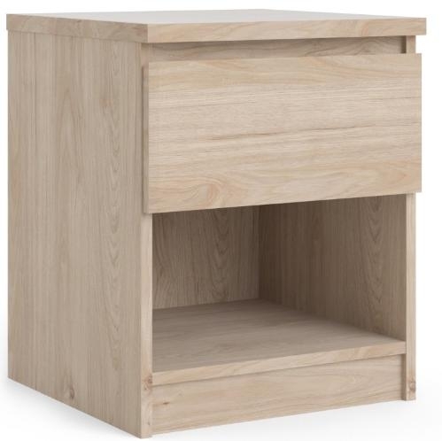 Naia Bedside Cabinet - 1 Drawer - Oak