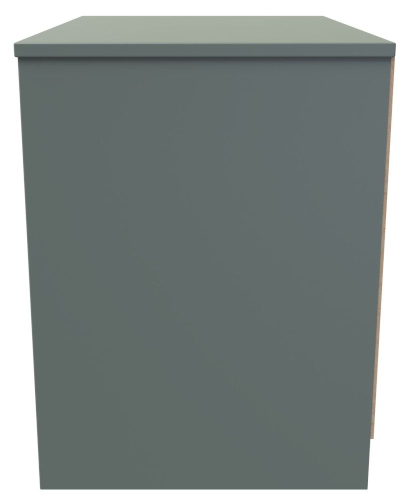 Nashville Bedside Cabinet - Midi - 2 Drawer - Green
