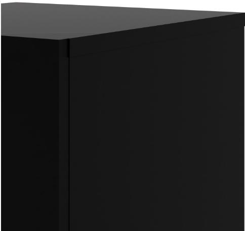 Pepe Bedside Cabinet - 2 Drawer - Black