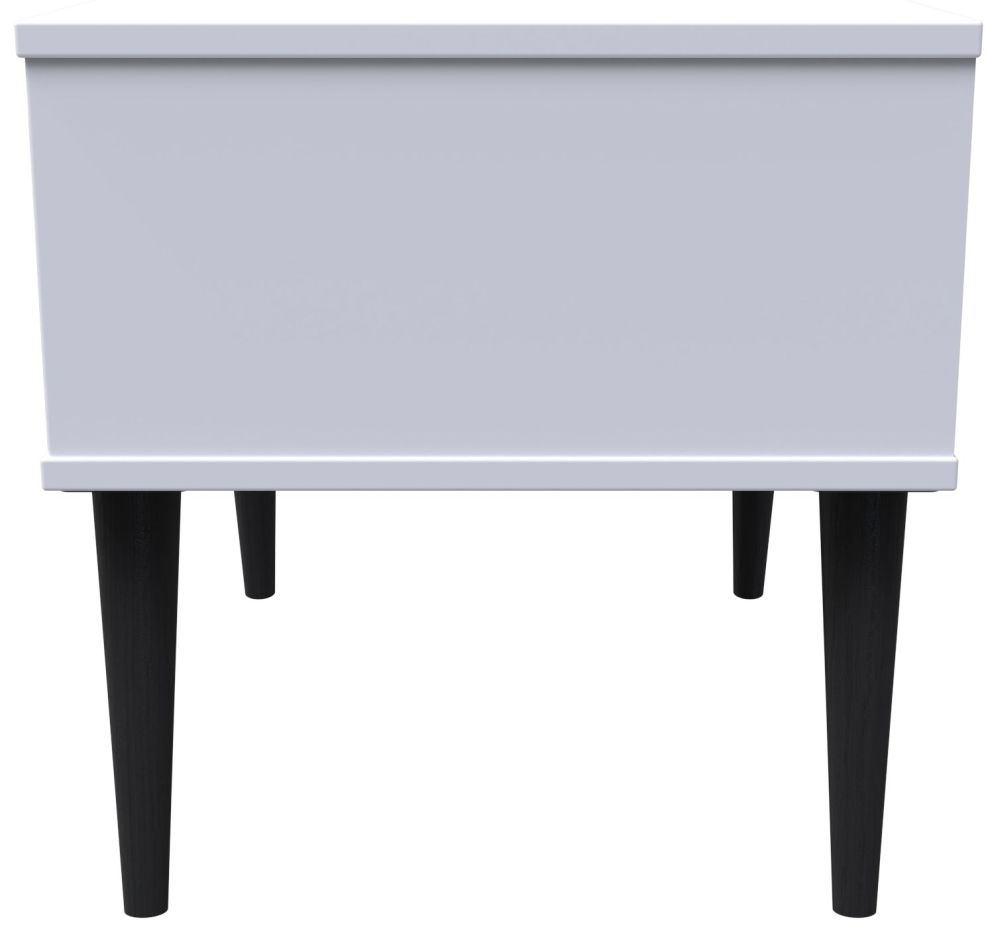 Pixel Bedside Table - 1 Drawer - White