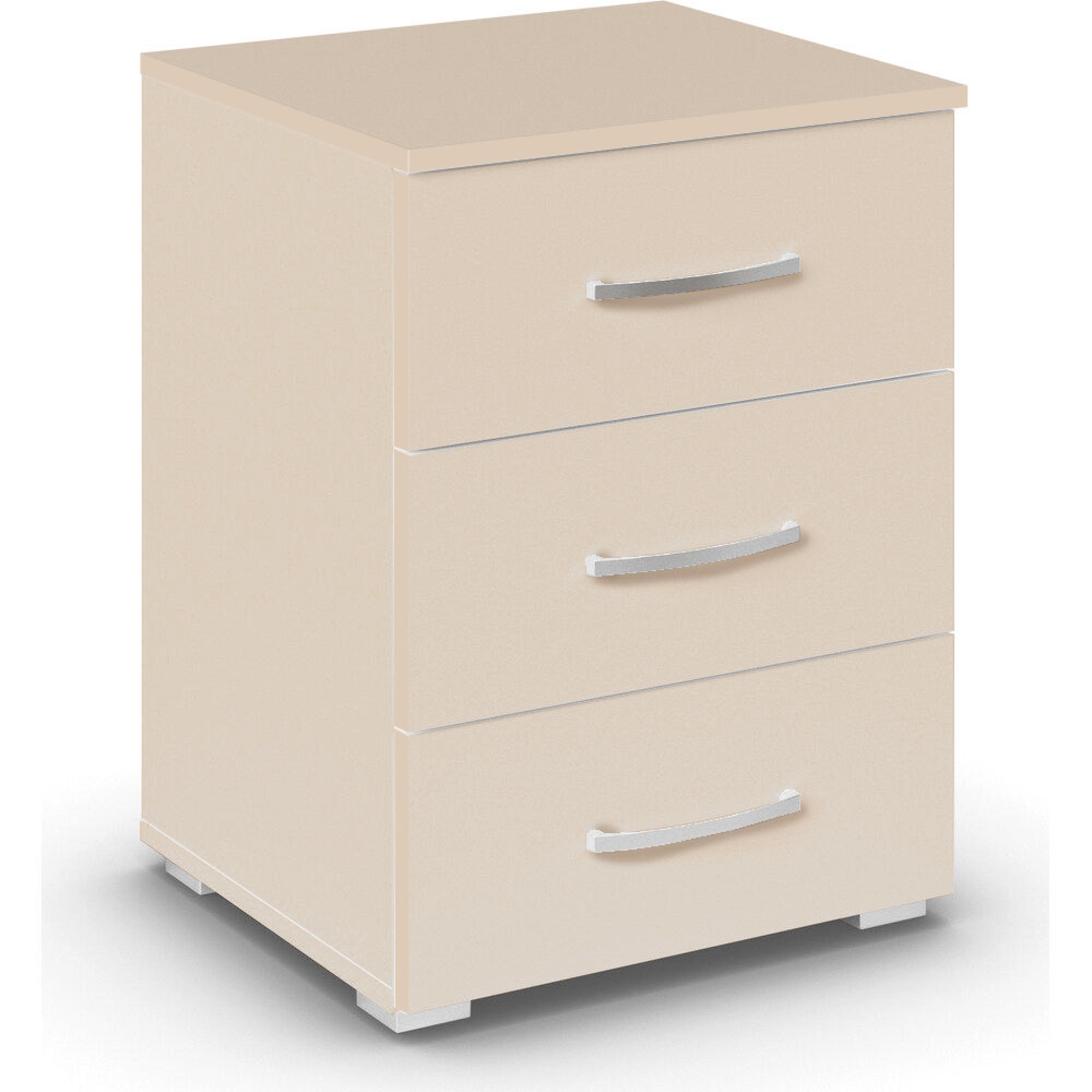 Rauch Aditio 3 Drawer Bedside Cabinet - Champagne