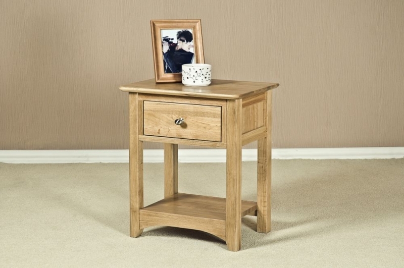 Shaker Oak Bedside Table