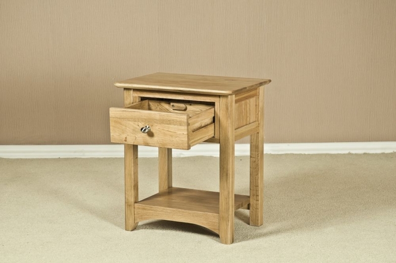 Shaker Oak Bedside Table