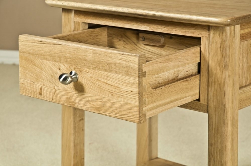 Shaker Oak Bedside Table