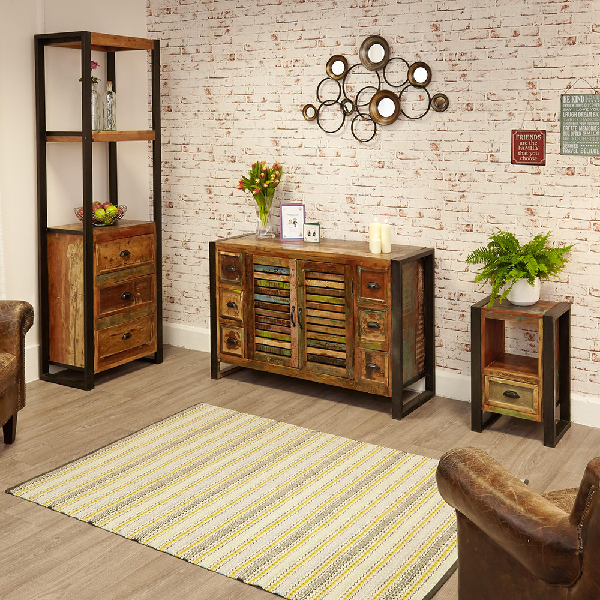 Urban Chic Reclaimed Bedside Table