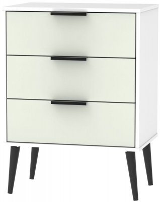 Kashmir Matt Front with White Base Unit with Wooden Legs