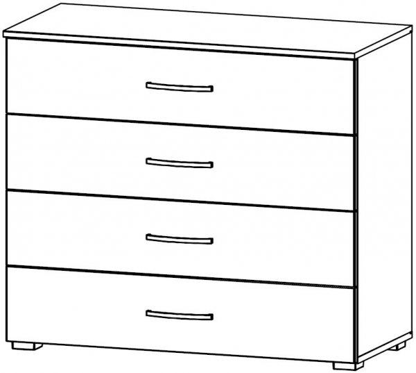 69RD : 4 Drawer Wide Chest