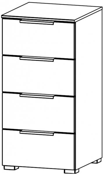 6D25 : 4 Drawer Chest - Decor Front