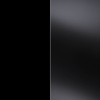Black Carcase and Front with Black Glass Top Drawer 594