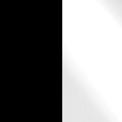 Black Carcase and Front with White Glass Top Drawer 594