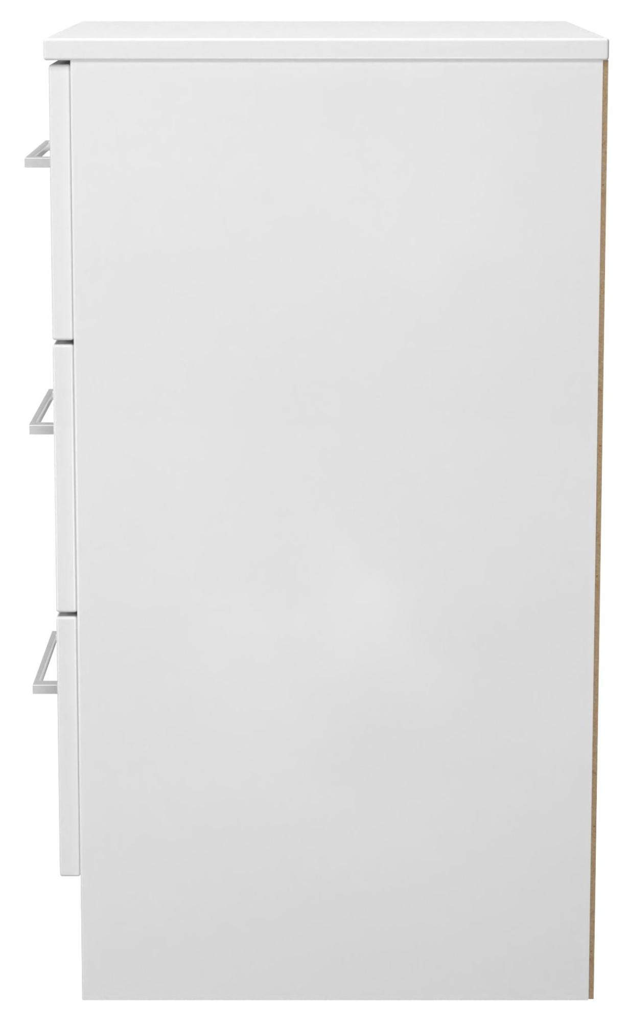 Worcester Bedside Cabinet - 3 Drawer - White