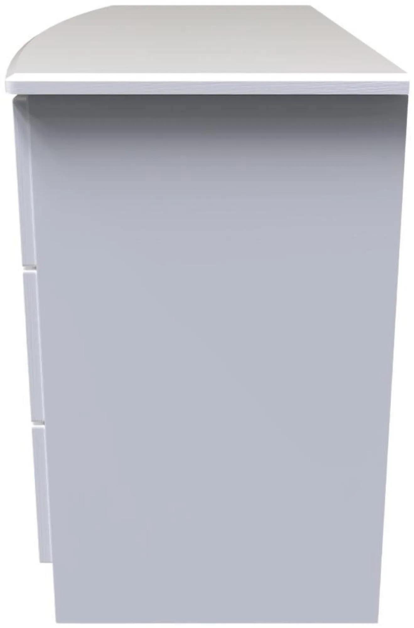 Bella Dresser - 6 Drawer - Midi - White