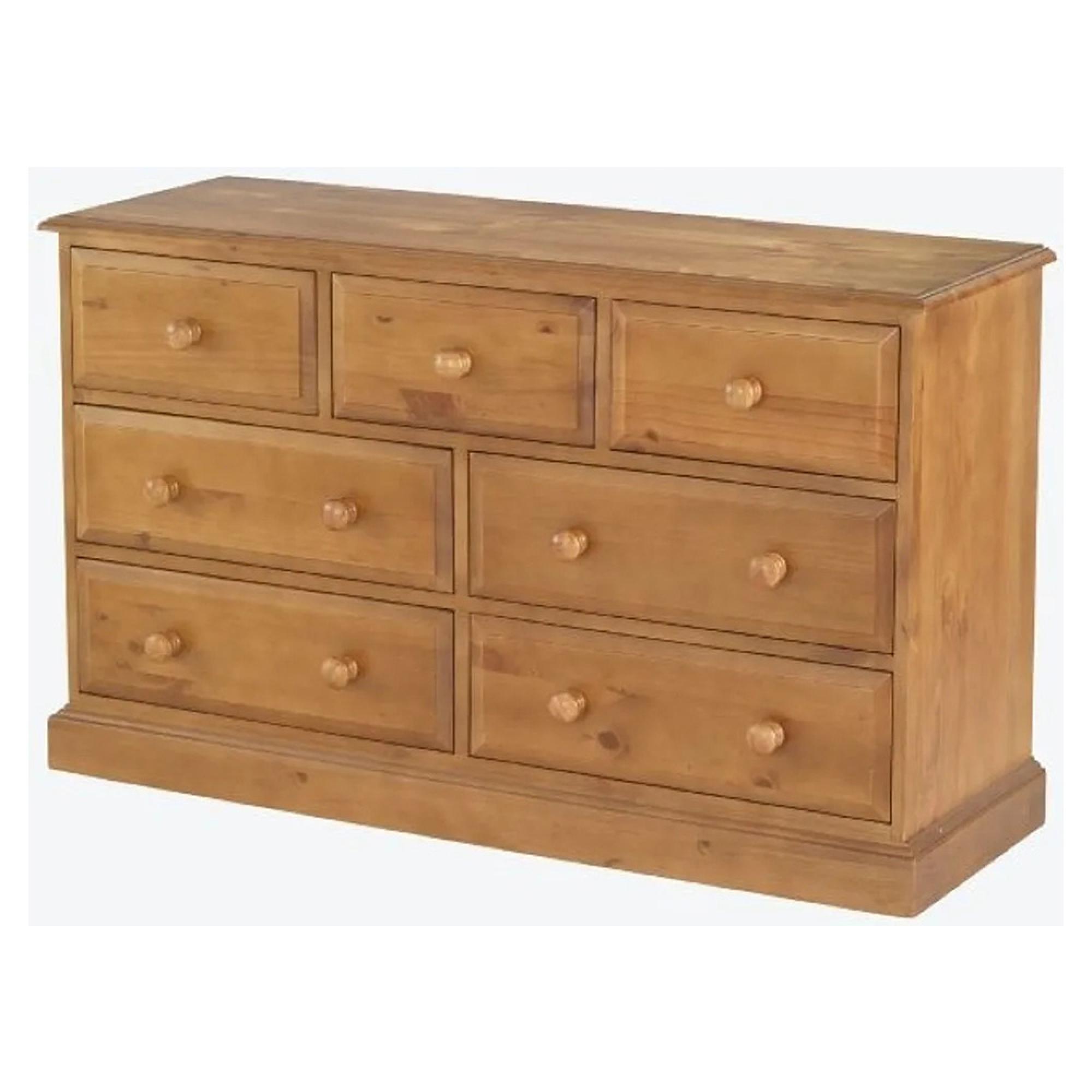 Henbury Pine 3+4 Drawer Wide Chest