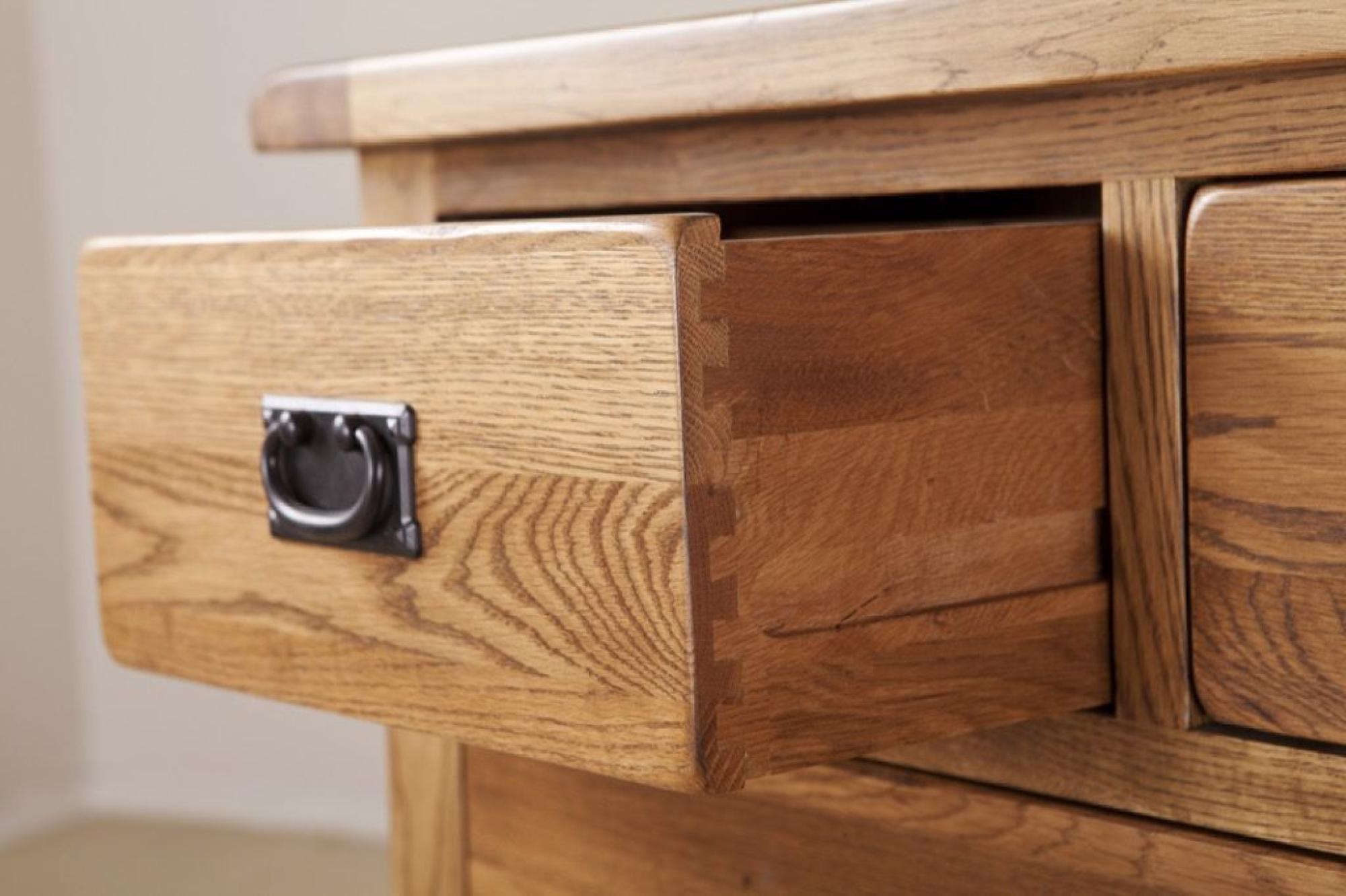 Originals Chest - 2+3 Drawer - Wide - Rustic Oak