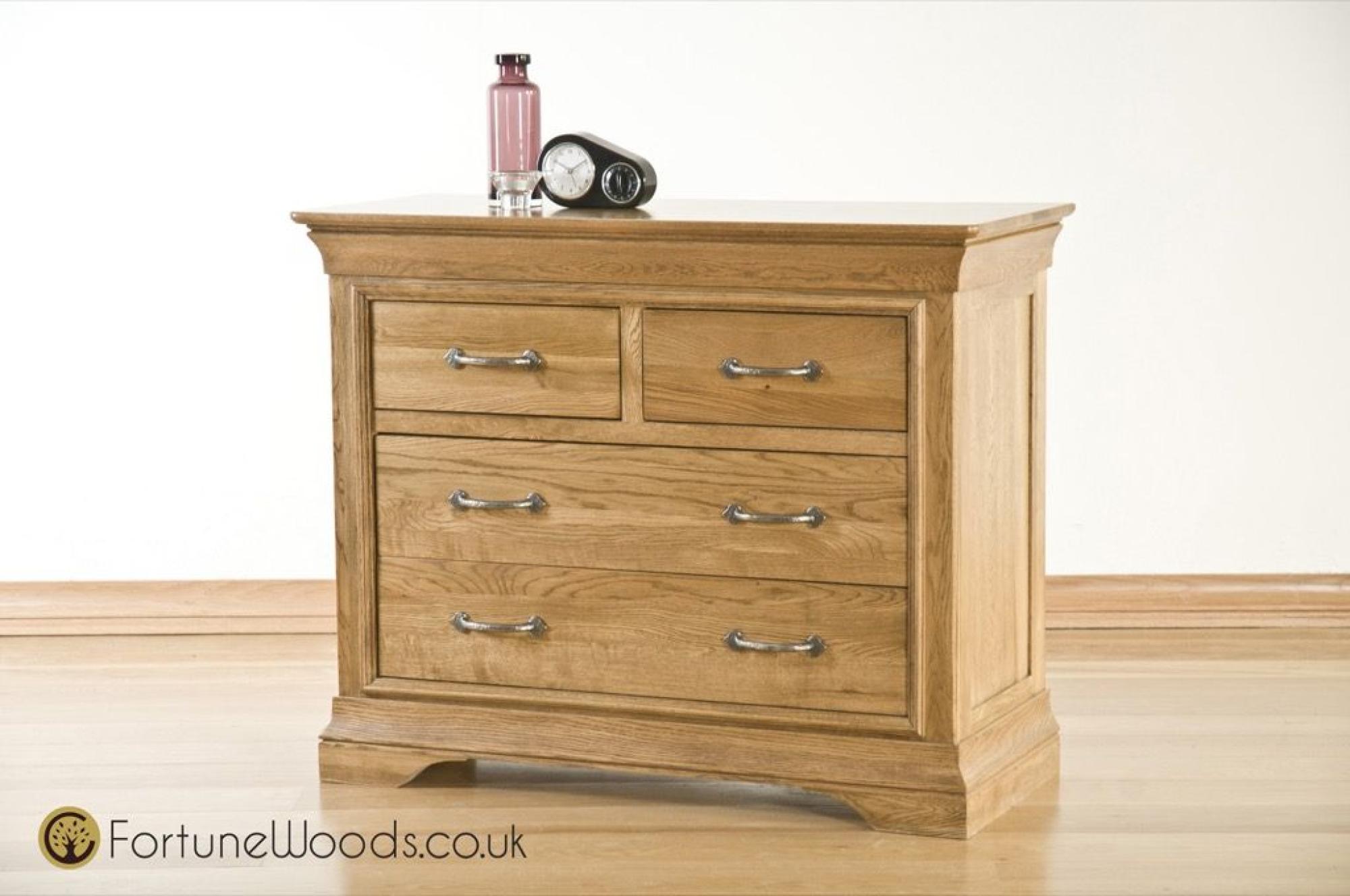 Lyon Chest - 2+2 Drawer - Wide - Oak